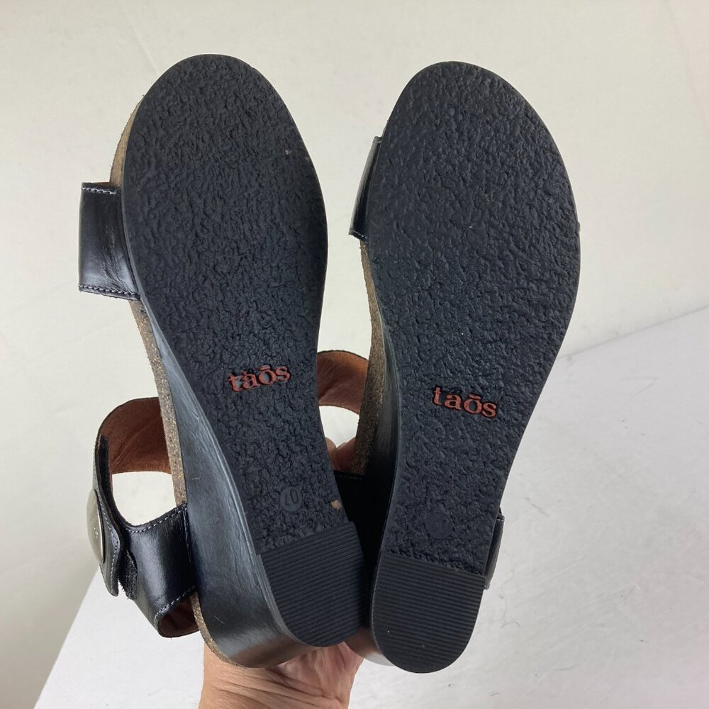 Taos Footwear Charcoal Sandals with Metallic Buttons - Picture 9 of 9